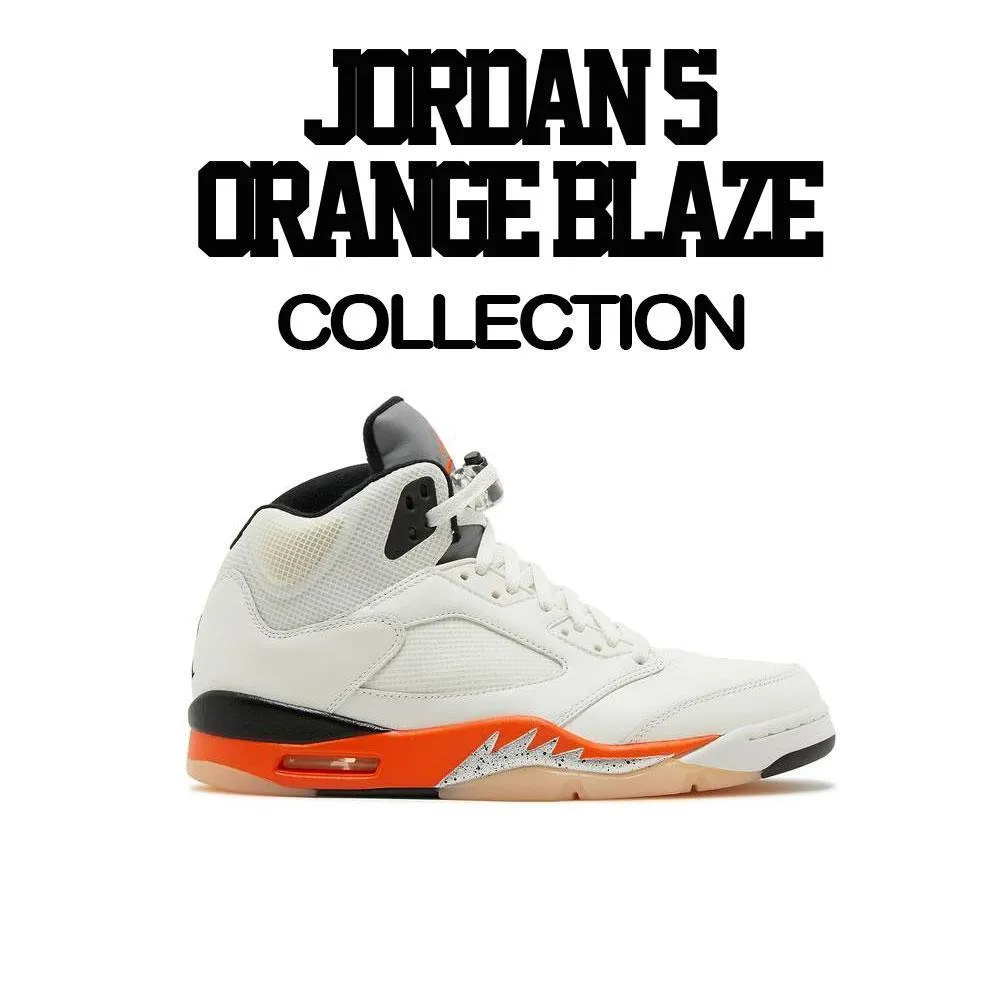 Retro 5 Orange Blaze Shirt - St. Michael - Orange