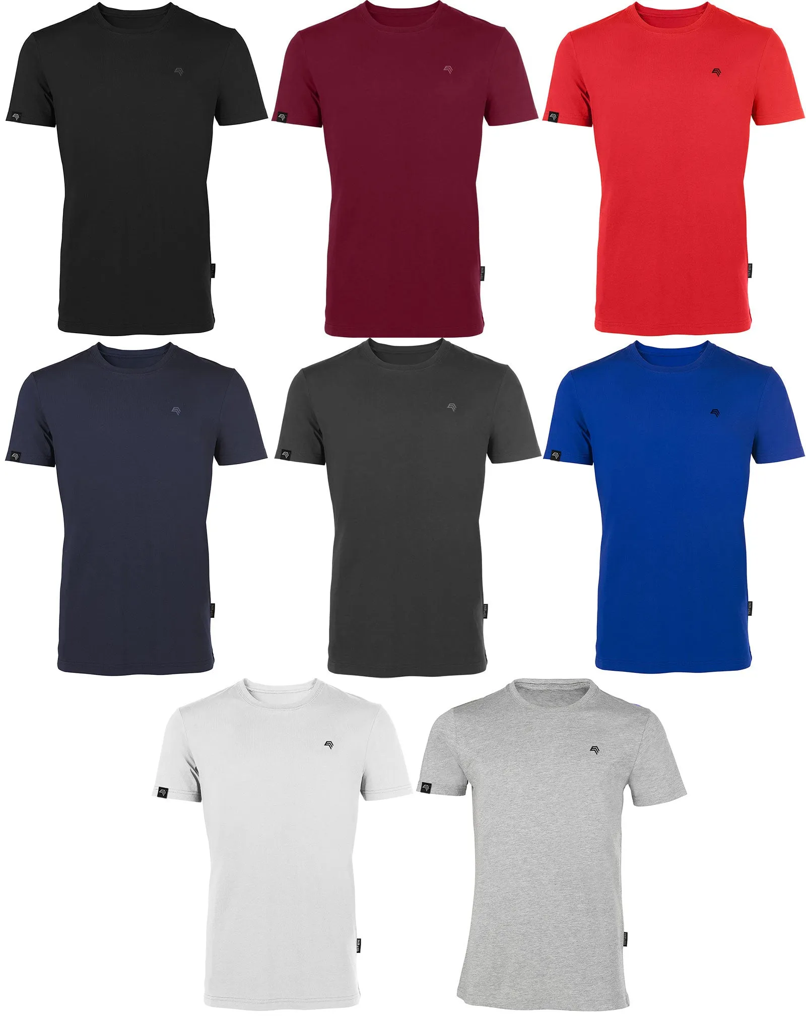 RMH 0101 ― Herren Luxury Bio-Baumwolle T-Shirt - Heather Grau Melange