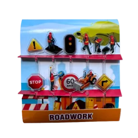 Road Works Acrylic Food Picks