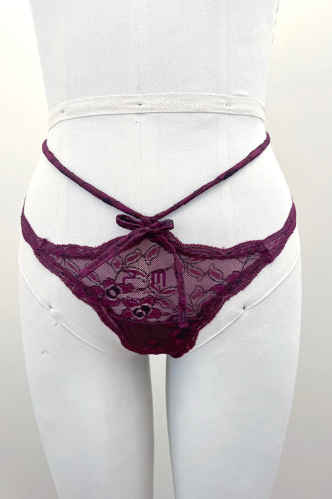 Rosehip Multi-Way Lace Tie Thong