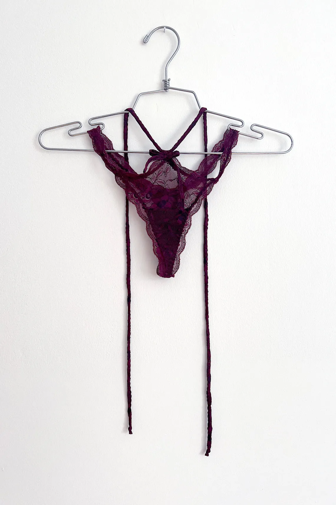 Rosehip Multi-Way Lace Tie Thong