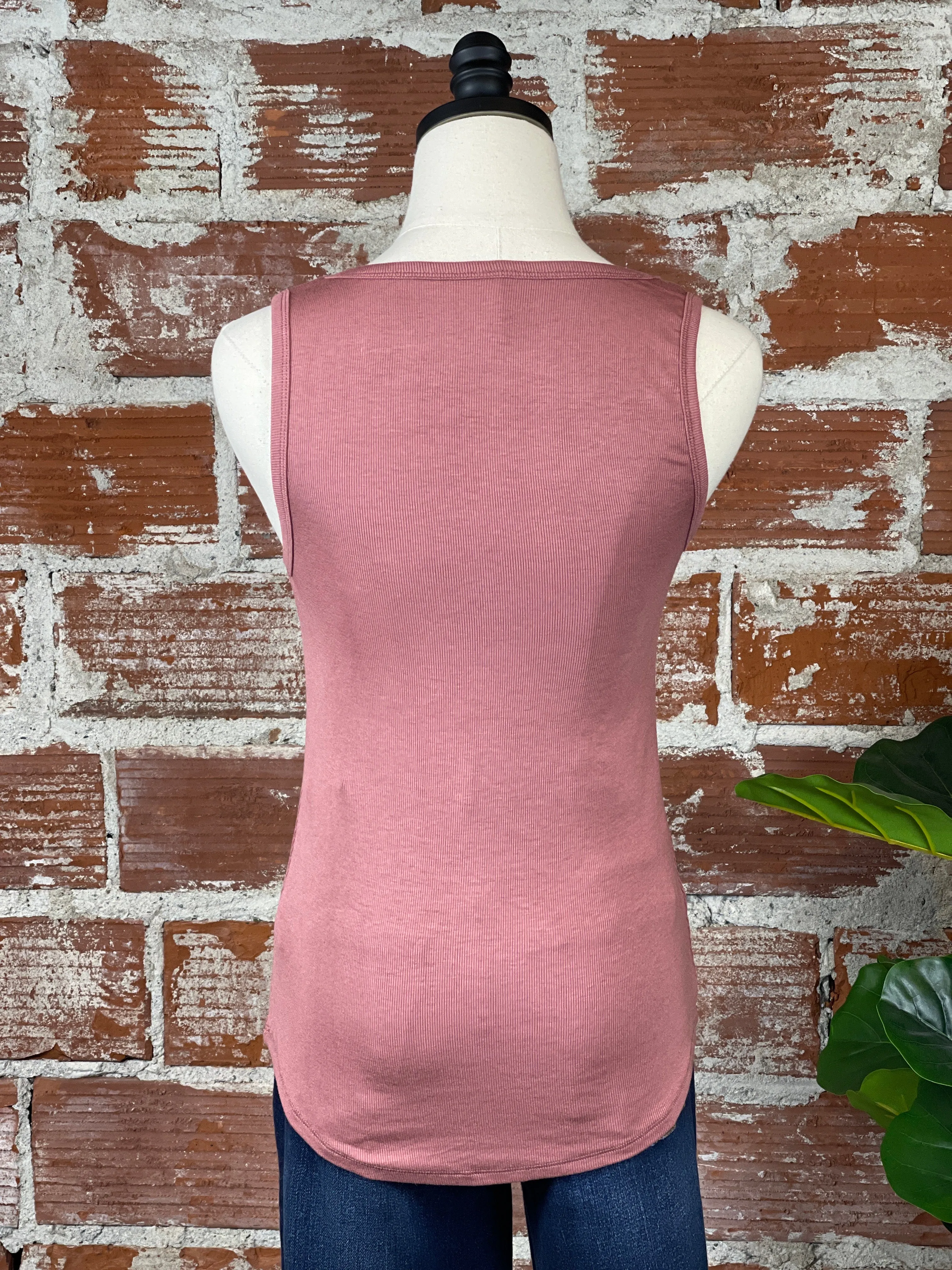 Slinky Tank in Rose