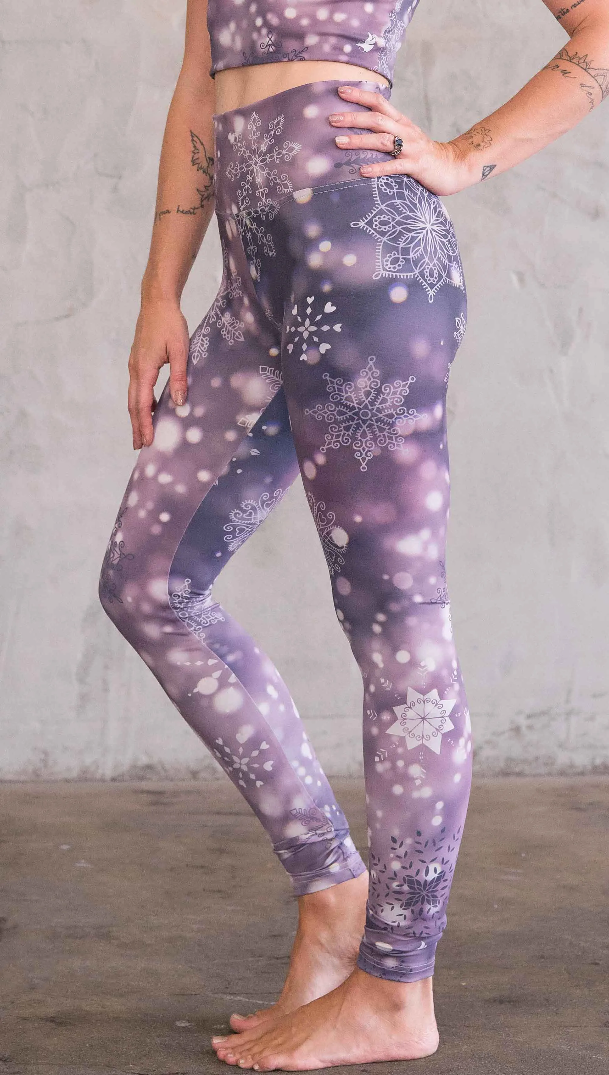 Snowflakes 2.0 - Athleisure Leggings - CUSTOM ORDER