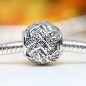 Sparkling Love Knot Charm 791537CZ