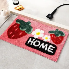 Strawberry Home Door Mat