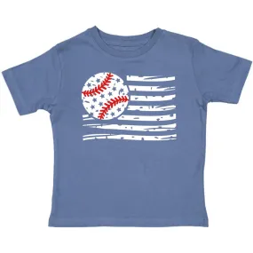 Sweet Wink Patriotic Baseball S/S Tee - Indigo