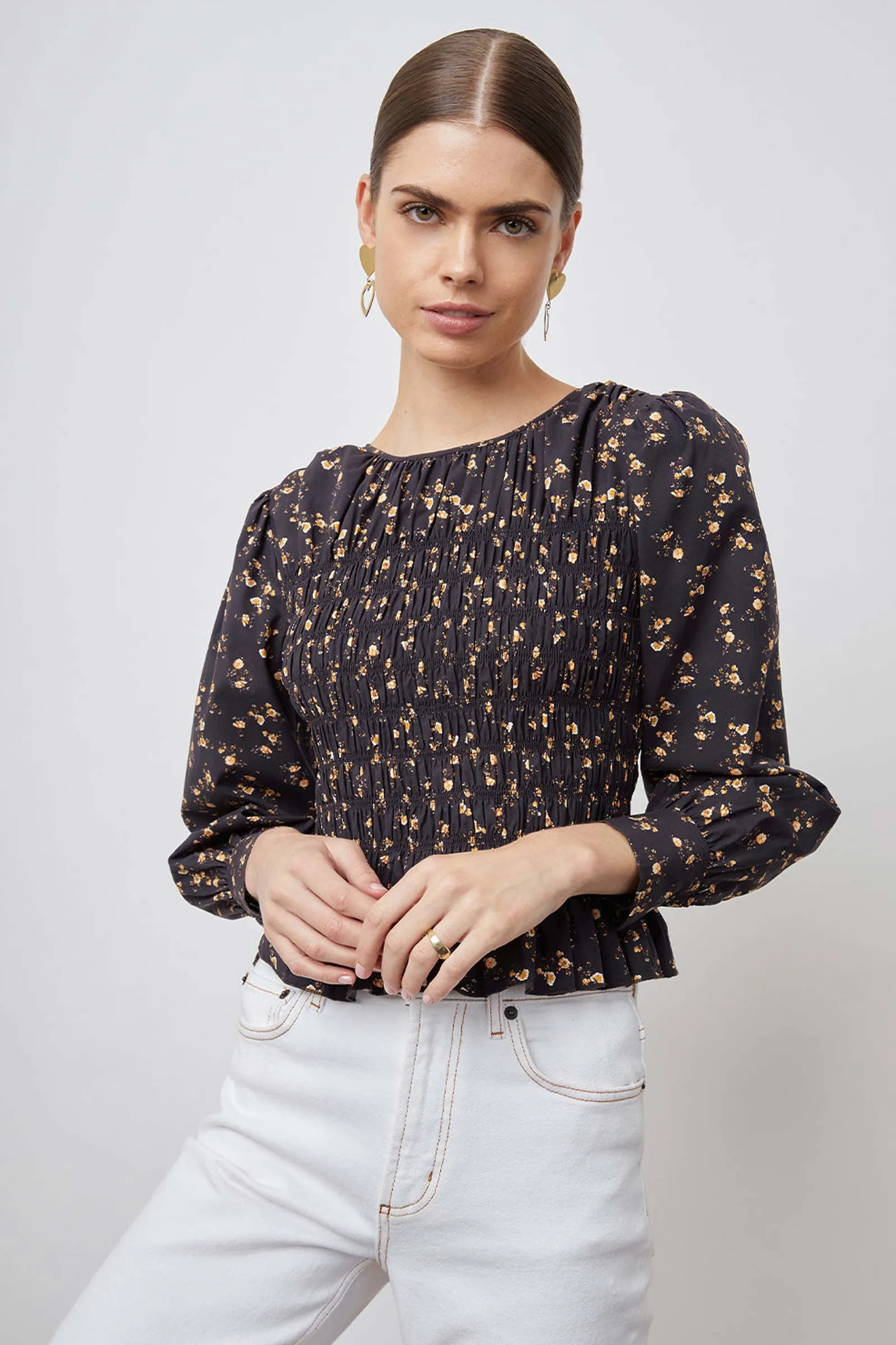 Tabi Floral-Print Cotton Top