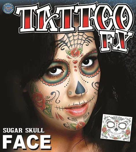 Tattoo FX - Tinsley Transfers Face Tattoo Adult Accessory,Tiger, Carinvale