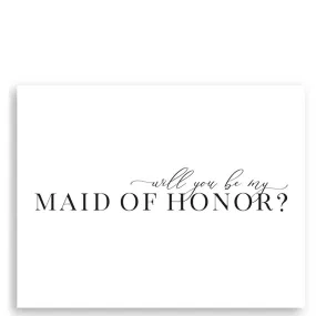 TEA AND BECKY | Will You Be My Maid of Honor Greeting Card