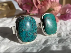 Tibetan Turquoise Naevia Ring - Square (US 6.5 & 8)