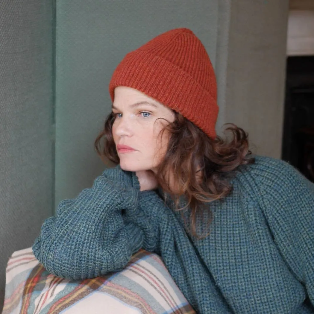 Unisex Wool Ribbed Hat