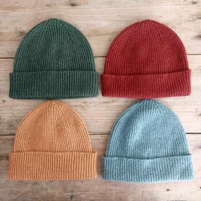 Unisex Wool Ribbed Hat