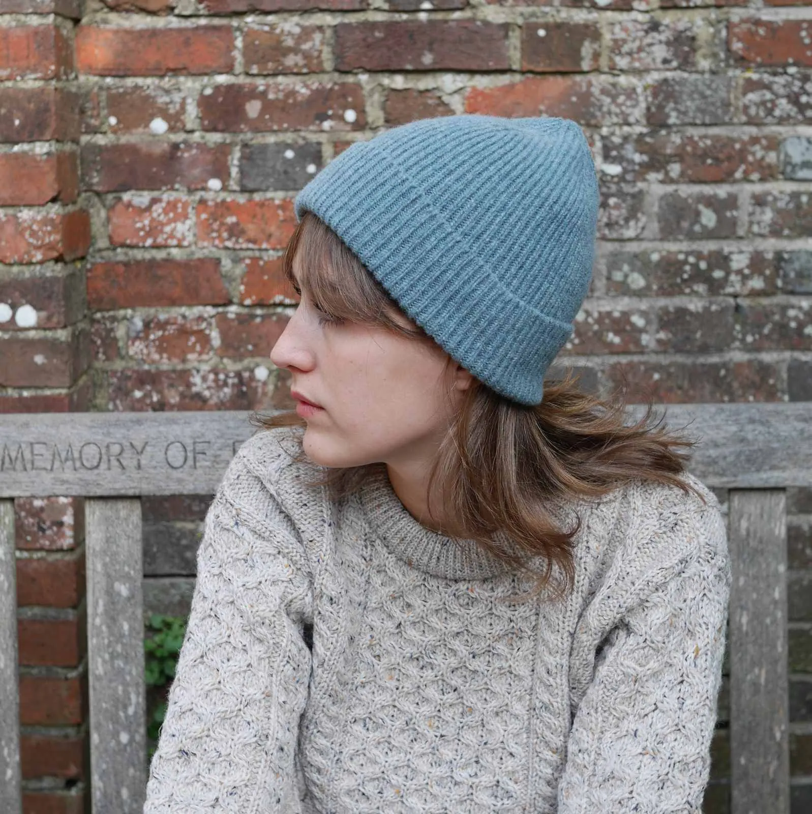 Unisex Wool Ribbed Hat