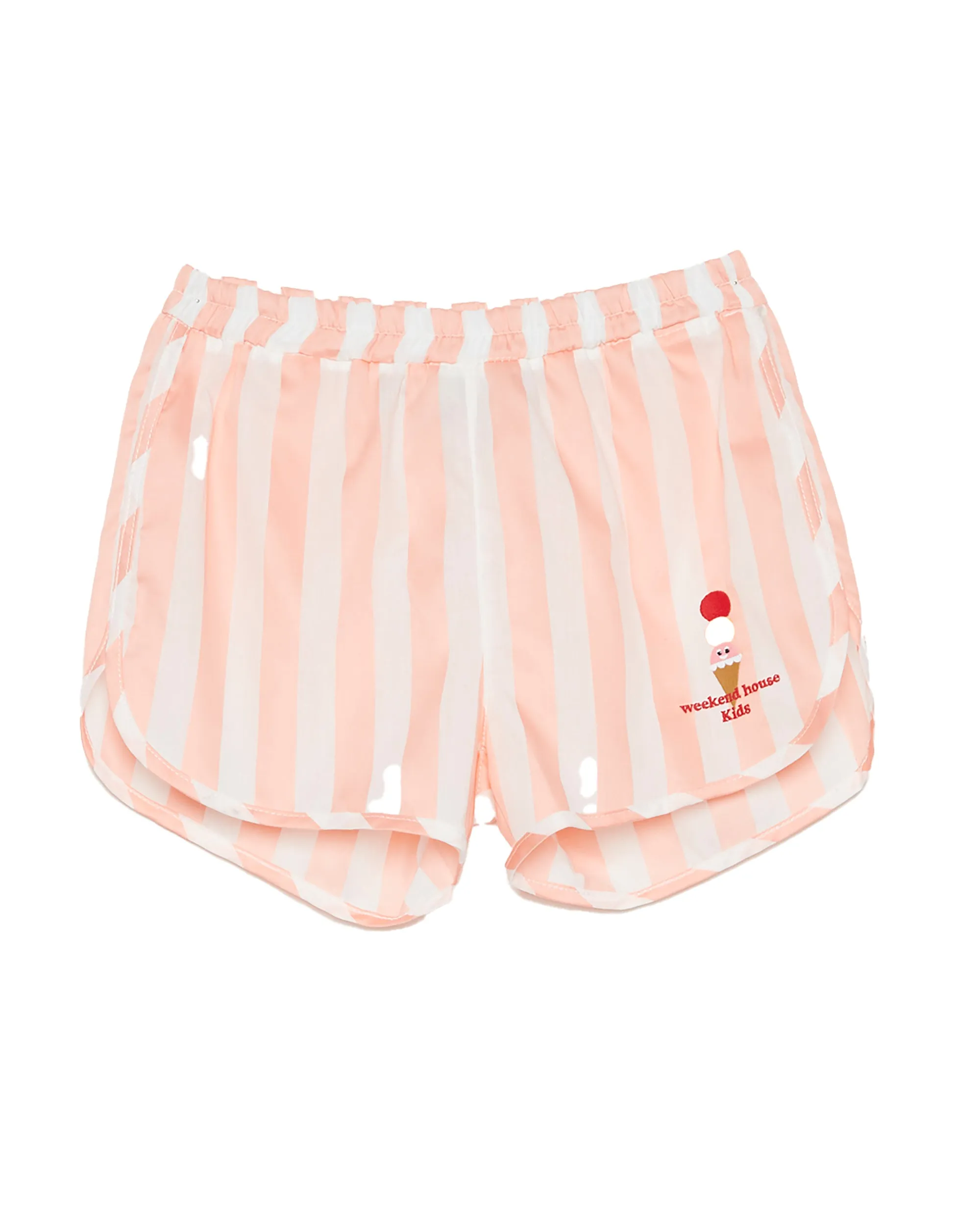 WEEKEND HOUSE KIDS Things I Like PINK STRIPES RUNNER SHORT