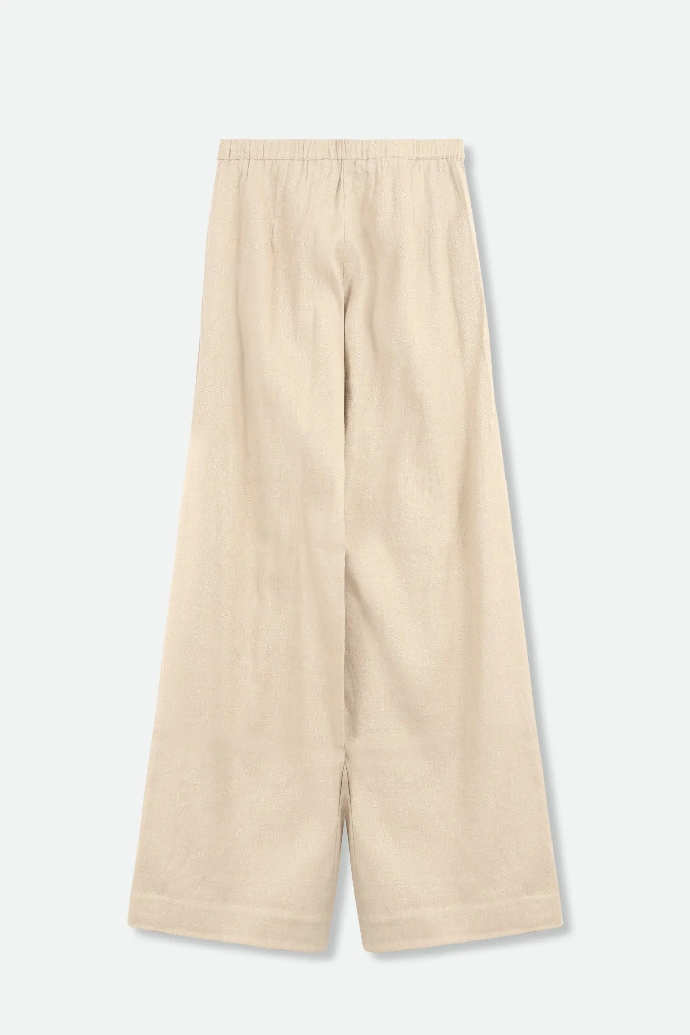 WIDE LEG PANT IN LINEN-COTTON