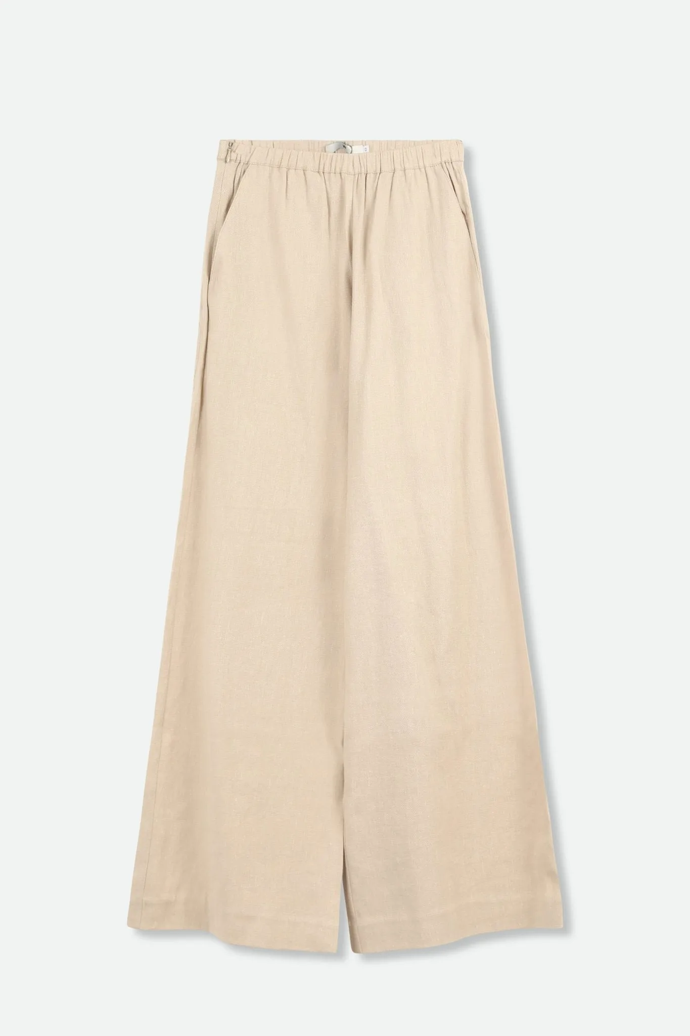 WIDE LEG PANT IN LINEN-COTTON